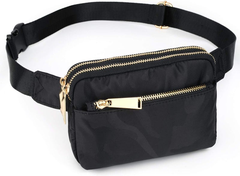 UTO Fanny Pack for Women Crossbody Trendy Fashion Belt Purse Chest Waist Hip Bumbag for Outdoor Shopping Travel Hiking - Image 1